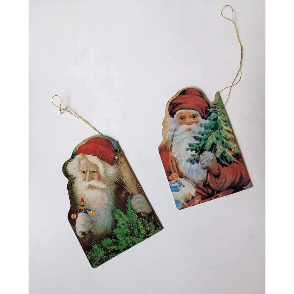 Vintage Victorian Santa Claus Mini‎ Book 23 Pgs. Christmas Ornaments 5